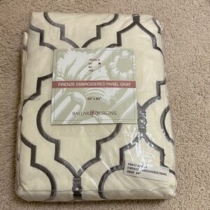 Ballard Designs Gray Embroidered Panel